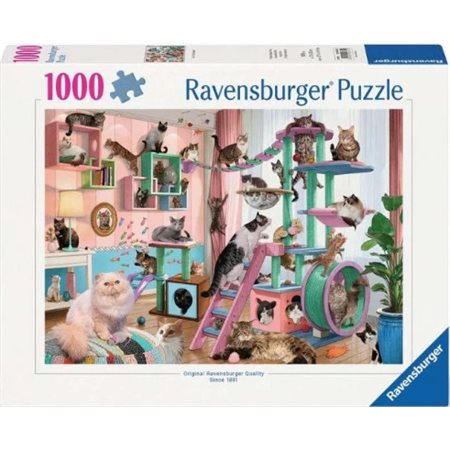 Casse-tête Le paradis de arbres à chats, Ravensburger, 1000 pièces