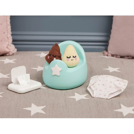 Pot avec sons et accessoires pour poupée nouveau-né, LullaBaby