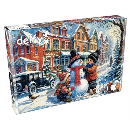 Casse-tête Scène d'hiver, 1000 pcs - Delfy puzzle