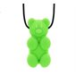 Collier mâch. Ourson Vert Lime - MOYEN