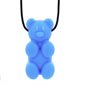 Collier mâch. Ourson Bleu Royal - EXTRA FERME